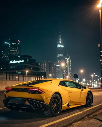 Engine sound of the Lamborghini Huracan sports car