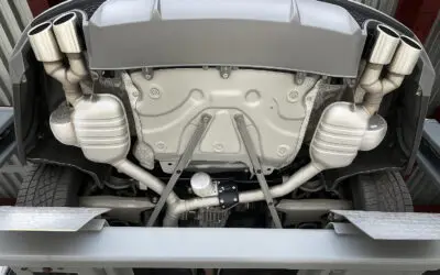 The basic set of the active exhaust system for Audi